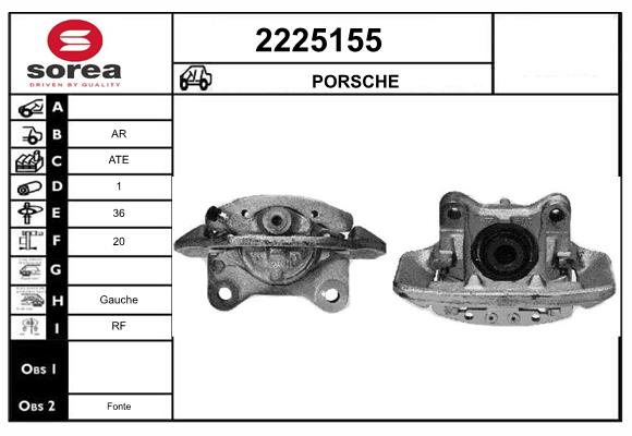 Etrier frana 2225155 EAI