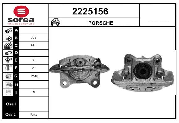 Etrier frana 2225156 EAI