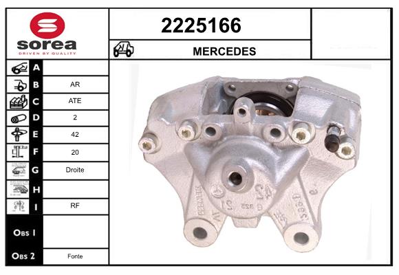 Etrier frana 2225166 EAI