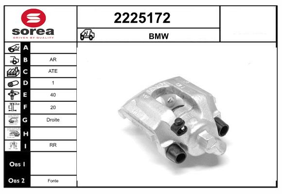Etrier frana 2225172 EAI