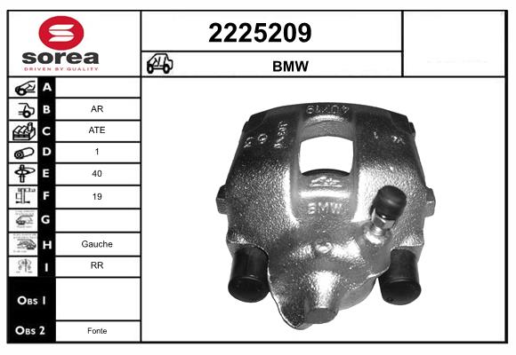 Etrier frana 2225209 EAI