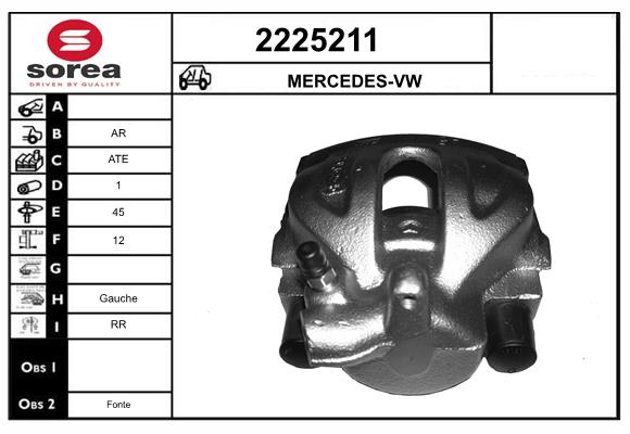 Etrier frana 2225211 EAI