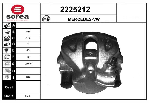 Etrier frana 2225212 EAI