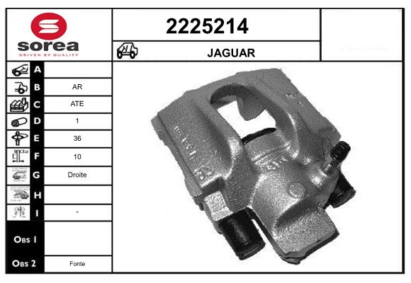 Etrier frana 2225214 EAI