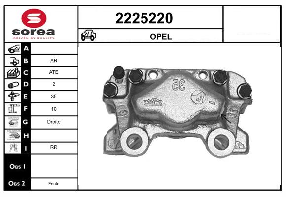 Etrier frana 2225220 EAI