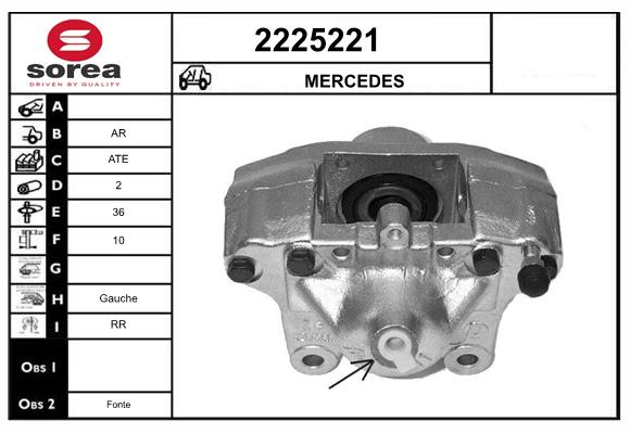 Etrier frana 2225221 EAI