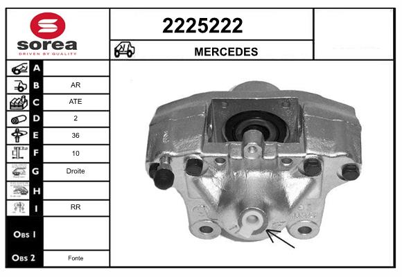 Etrier frana 2225222 EAI