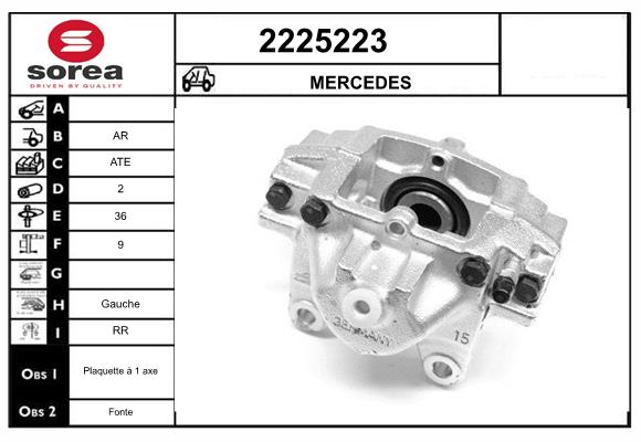 Etrier frana 2225223 EAI