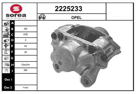 Etrier frana 2225233 EAI