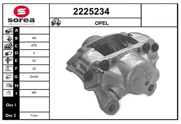 Etrier frana 2225234 EAI