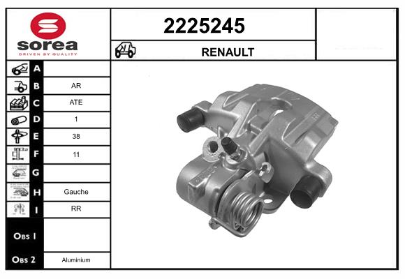 Etrier frana 2225245 EAI