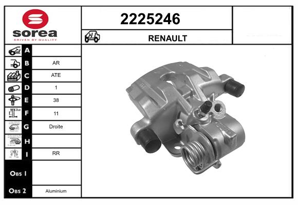 Etrier frana 2225246 EAI