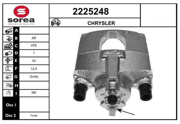 Etrier frana 2225248 EAI