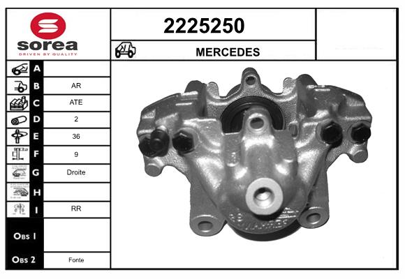 Etrier frana 2225250 EAI