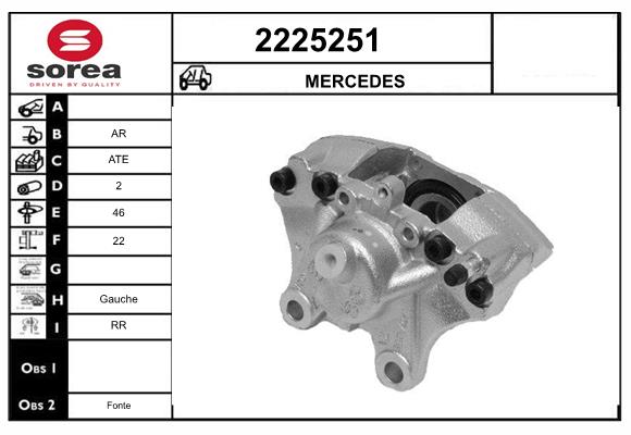 Etrier frana 2225251 EAI