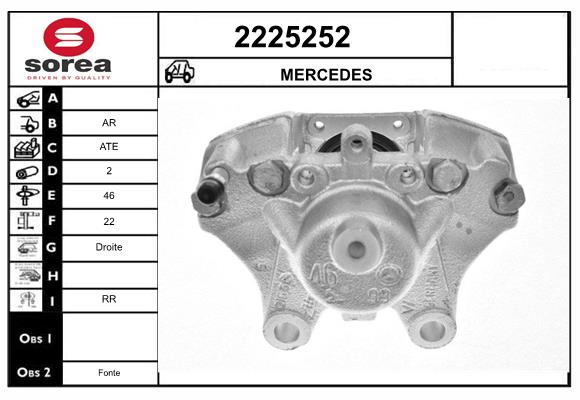 Etrier frana 2225252 EAI