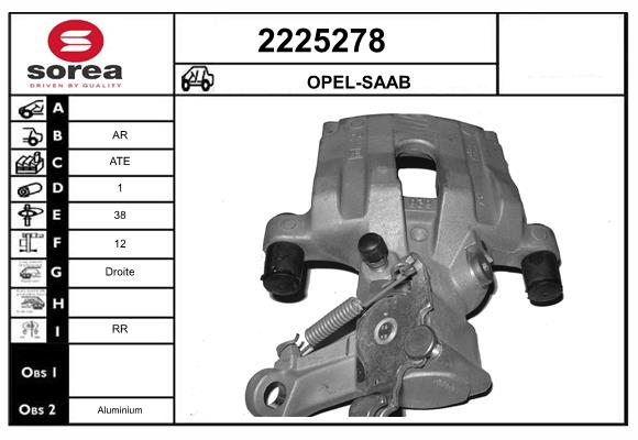 Etrier frana 2225278 EAI