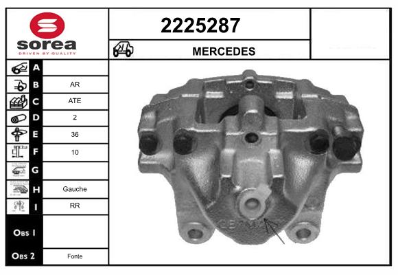 Etrier frana 2225287 EAI