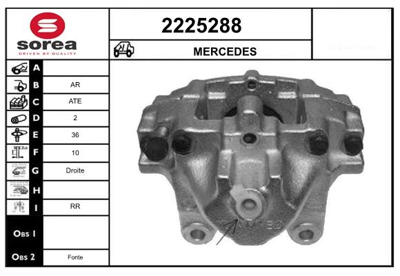 Etrier frana 2225288 EAI