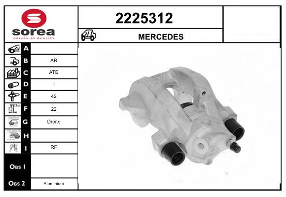 Etrier frana 2225312 EAI
