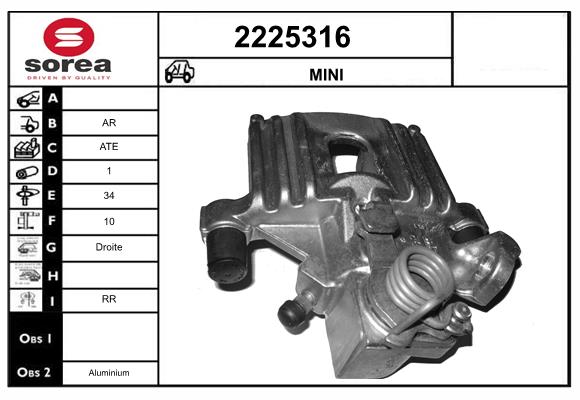 Etrier frana 2225316 EAI