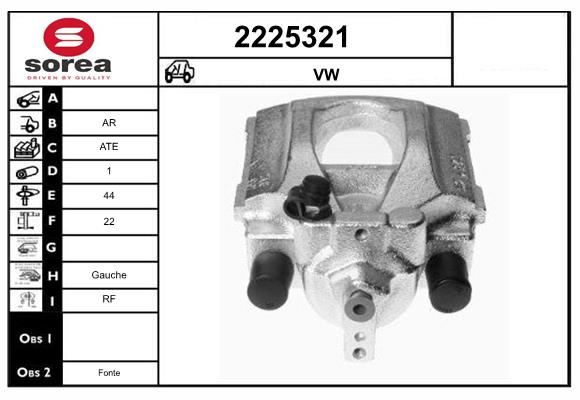 Etrier frana 2225321 EAI