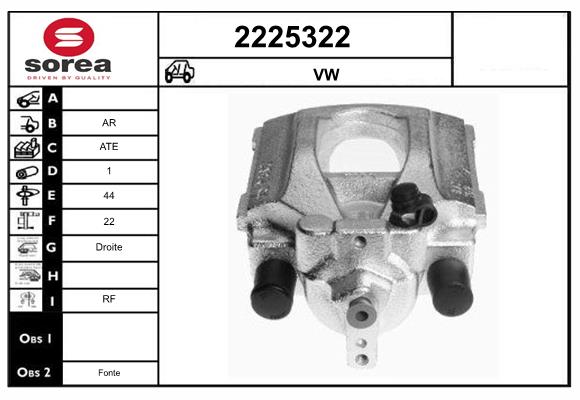 Etrier frana 2225322 EAI
