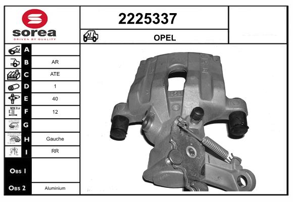 Etrier frana 2225337 EAI
