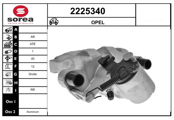 Etrier frana 2225340 EAI