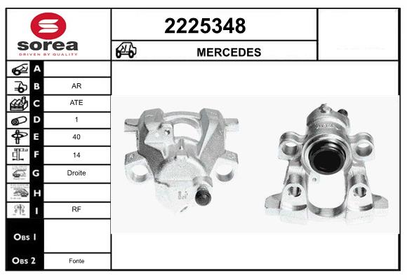 Etrier frana 2225348 EAI