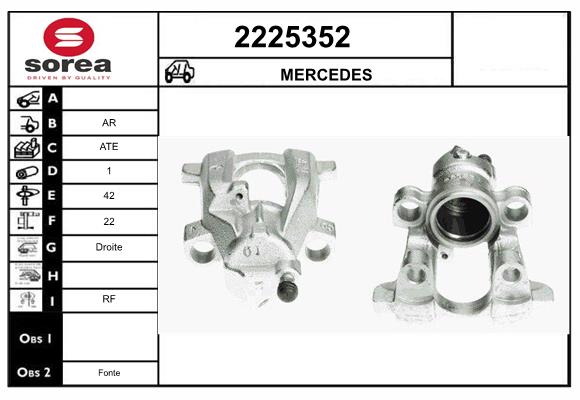 Etrier frana 2225352 EAI