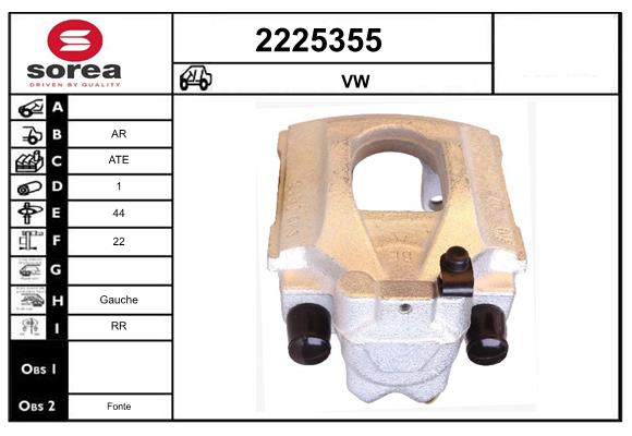 Etrier frana 2225355 EAI
