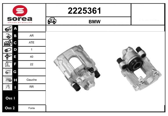 Etrier frana 2225361 EAI