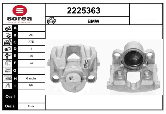 Etrier frana 2225363 EAI
