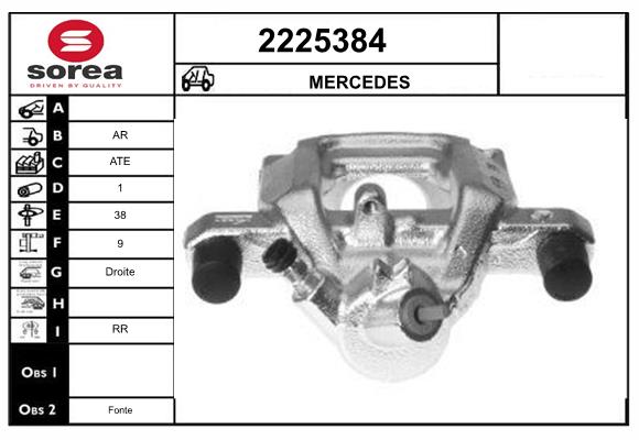Etrier frana 2225384 EAI