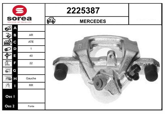 Etrier frana 2225387 EAI