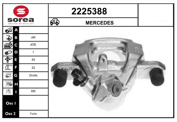 Etrier frana 2225388 EAI