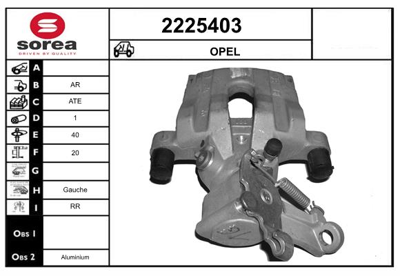 Etrier frana 2225403 EAI