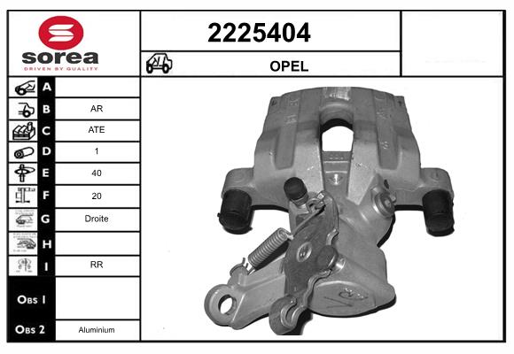 Etrier frana 2225404 EAI