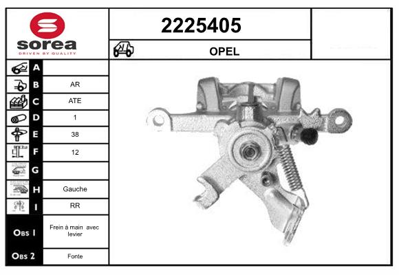 Etrier frana 2225405 EAI