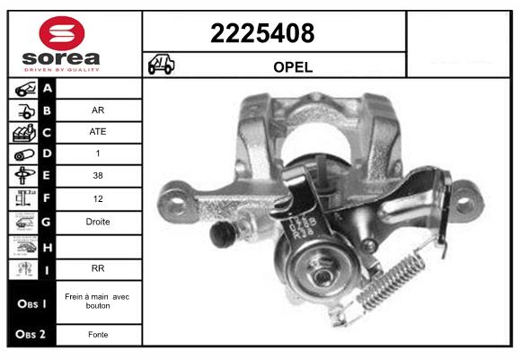 Etrier frana 2225408 EAI