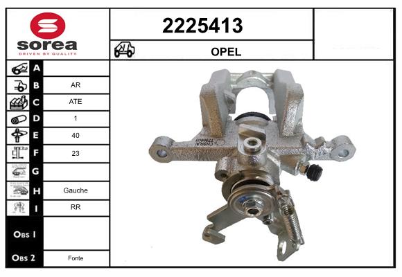 Etrier frana 2225413 EAI