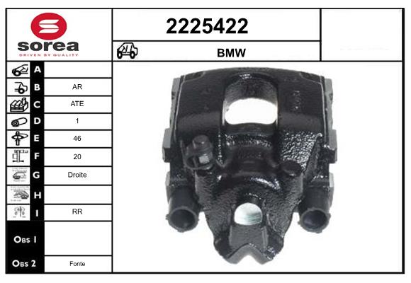 Etrier frana 2225422 EAI