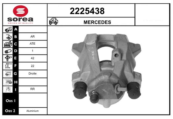 Etrier frana 2225438 EAI
