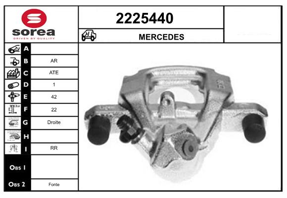 Etrier frana 2225440 EAI