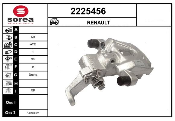 Etrier frana 2225456 EAI