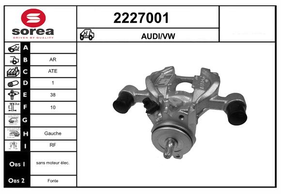 Etrier frana 2227001 EAI