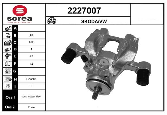 Etrier frana 2227007 EAI