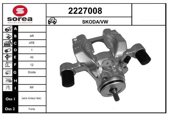 Etrier frana 2227008 EAI
