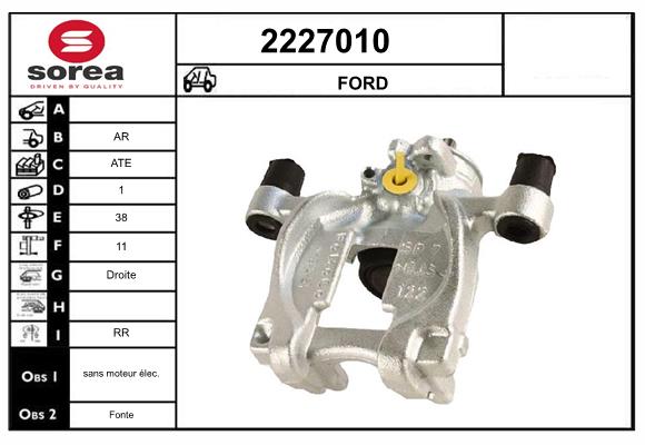 Etrier frana 2227010 EAI